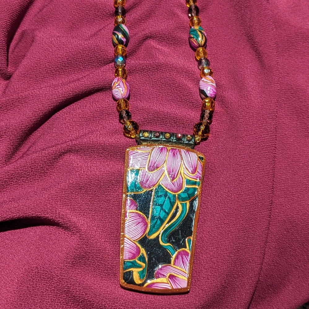 Hand Crafted Statement Necklace from Tulum, Mexico - Brand New